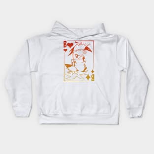 Poker Cards Beaver Kids Hoodie